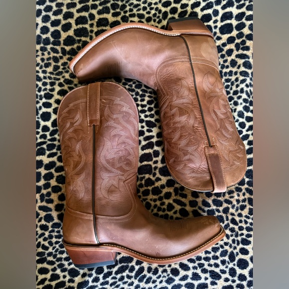 Moonshine by Brad Paisley Men's Brown Leather Western Boots - Picture 3 of 14